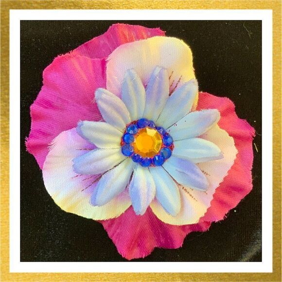 3/$20 Handmade FLOWER Floral HAIR CLIP Barrette - Picture 1 of 2